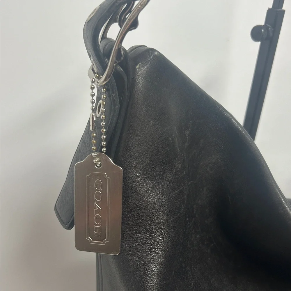 Coach Black Leather Hobo /Crossbody Bag